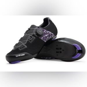 Tomimaso Pista Aria Elite womens suze 6 Women's Black Purple Cycling Shoes NEW